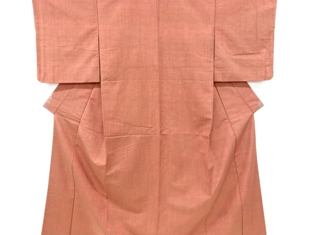 JAPANESE KIMONO / ANTIQUE KIMONO / SILK / TSUMUGI / WOVEN STRIPE